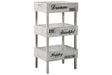Yulton Antique White Storage Shelf by Ashley at Eve Furniture