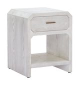 Yume Oak White Side Table by Zuomod at Eve Furniture