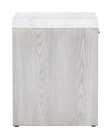 Yume Oak White Side Table by Zuomod at Eve Furniture