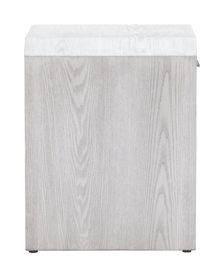 Yume Oak White Side Table by Zuomod at Eve Furniture