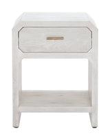 Yume Oak White Side Table by Zuomod at Eve Furniture