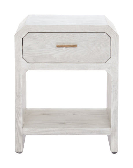Yume Oak White Side Table by Zuomod at Eve Furniture