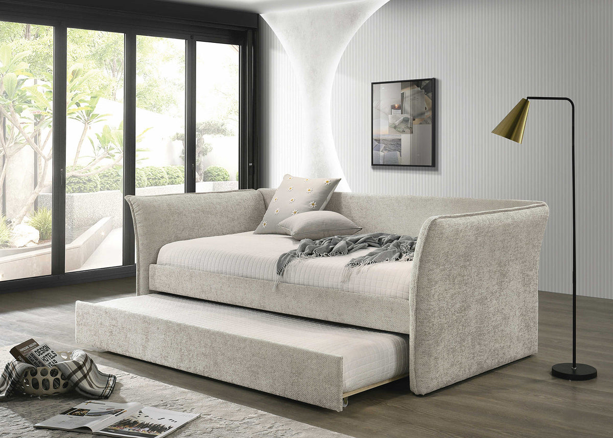 Yuri Beige Daybed with Trundle by Furniture of America at Eve Furniture