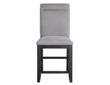 Yves 24″ Counter Stool, Grey Upholstered, Set of 2 by Steve Silver at Eve Furniture