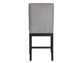 Yves 24″ Counter Stool, Grey Upholstered, Set of 2 by Steve Silver at Eve Furniture