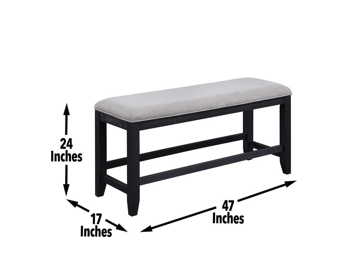 Yves 24-inch Counter Bench by Steve Silver at Eve Furniture