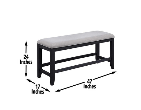 Yves 24-inch Counter Bench by Steve Silver at Eve Furniture