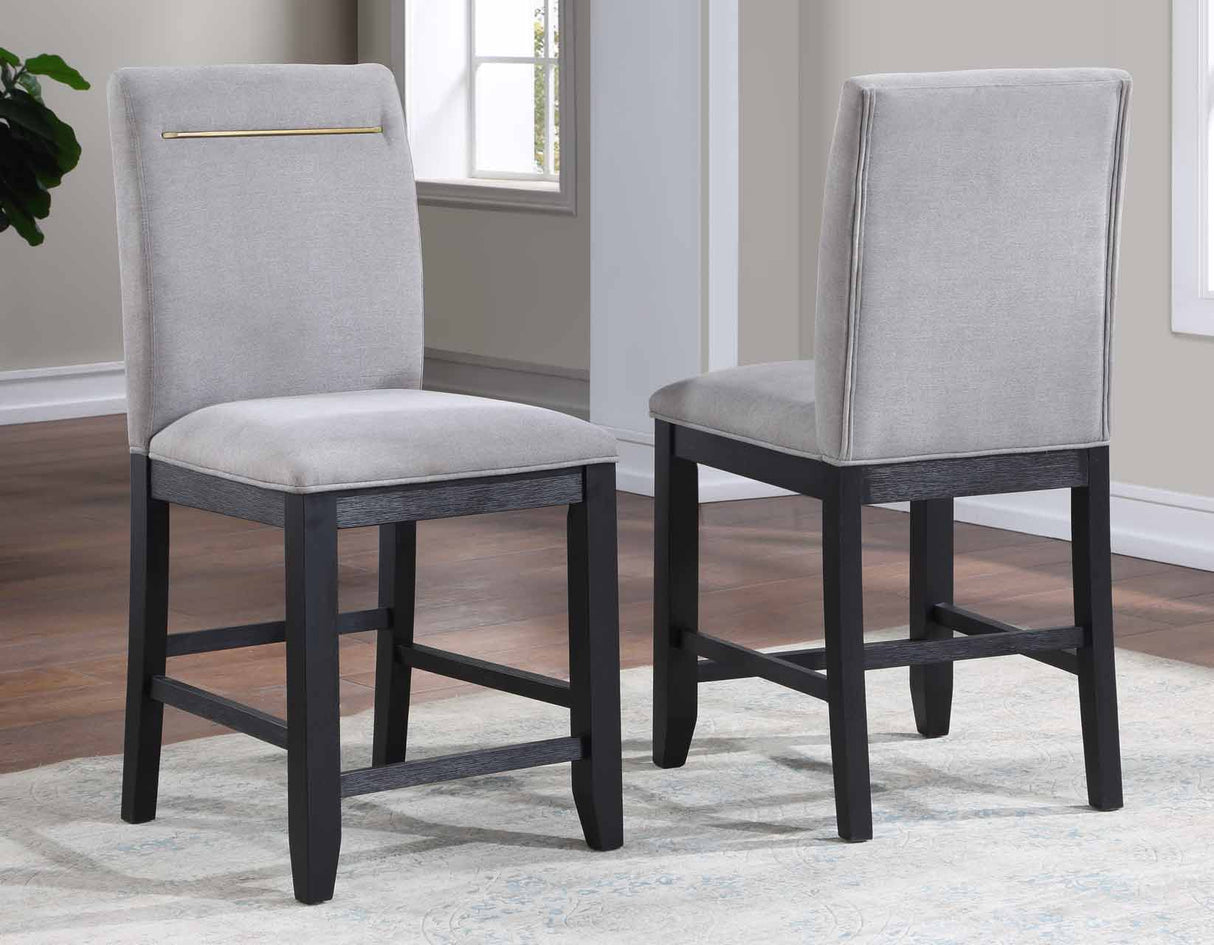 Yves 5-Piece Counter Dining Set(Counter Table & 4 Performance Fabric Counter Chairs)