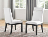 Yves 5 Piece Dining Set(Table & 4 White Performance Side Chairs)