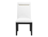 Yves 5 Piece Dining Set(Table & 4 White Performance Side Chairs)