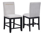 Yves 6-Piece Storage Counter Dining Set(Table, Bench & 4 Counter Chairs)