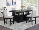 Yves 78-inch Counter Storage Table by Steve Silver at Eve Furniture