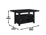 Yves 78-inch Counter Storage Table by Steve Silver at Eve Furniture