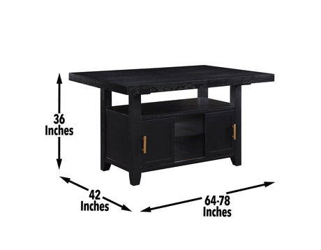 Yves 78-inch Counter Storage Table by Steve Silver at Eve Furniture