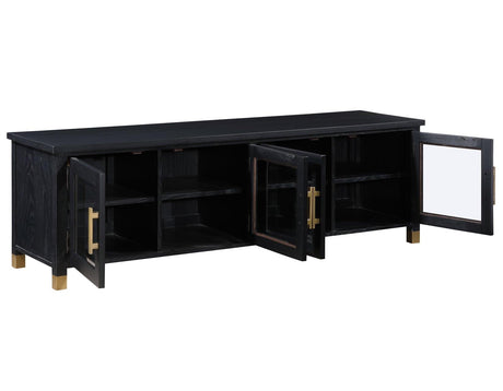 Yves Black 64″ TV Stand by Steve Silver at Eve Furniture