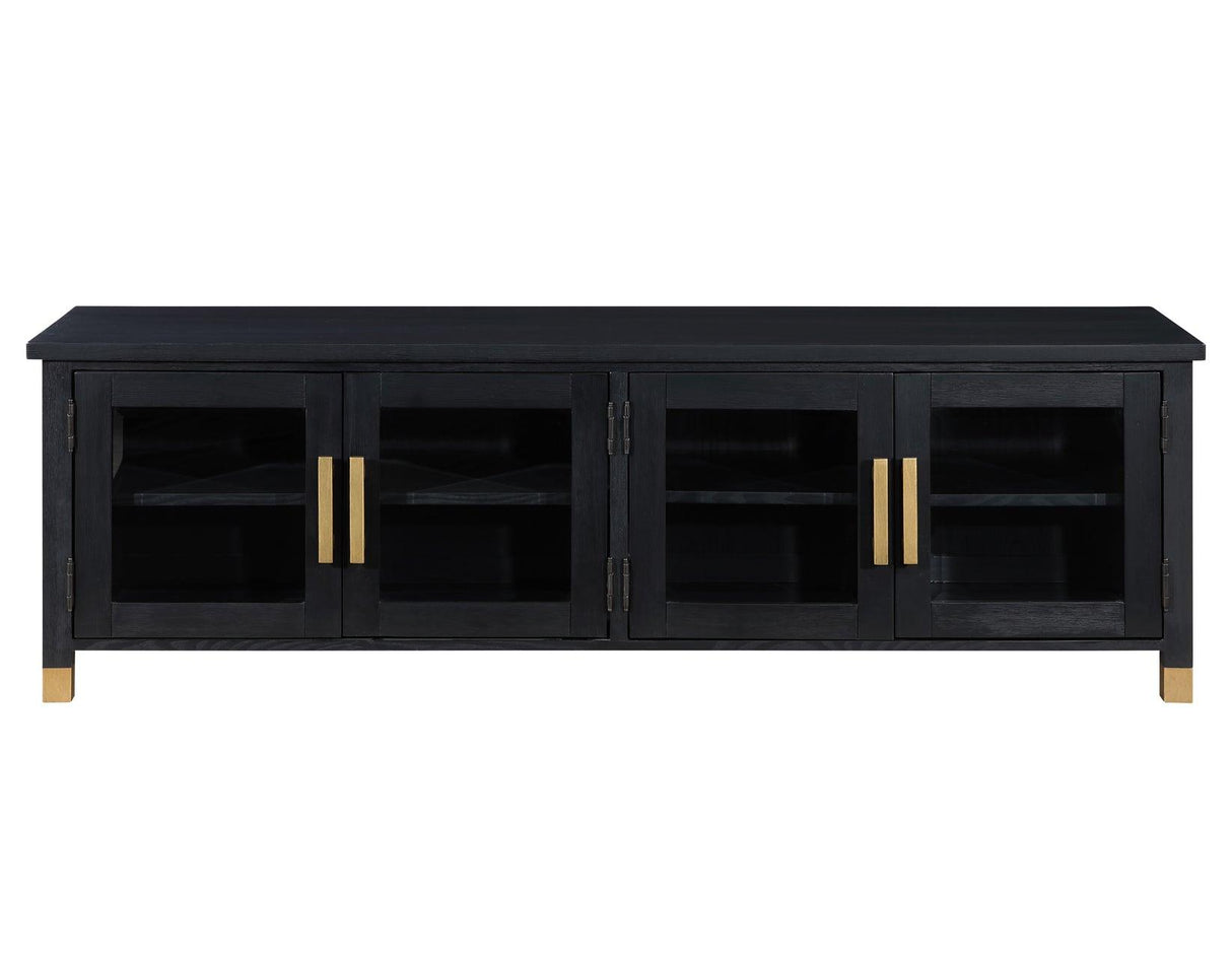 Yves Black 64″ TV Stand by Steve Silver at Eve Furniture