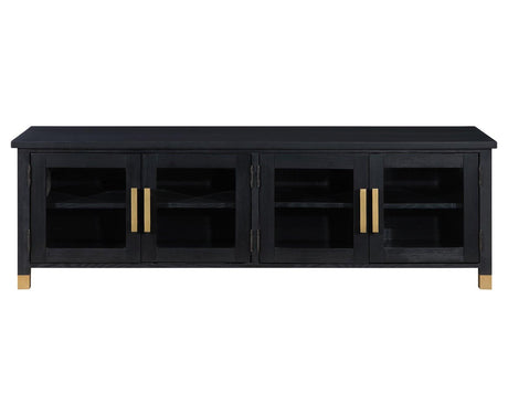 Yves Black 64″ TV Stand by Steve Silver at Eve Furniture