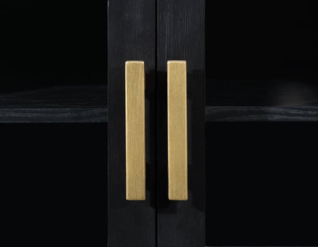 Yves Black 64″ TV Stand by Steve Silver at Eve Furniture