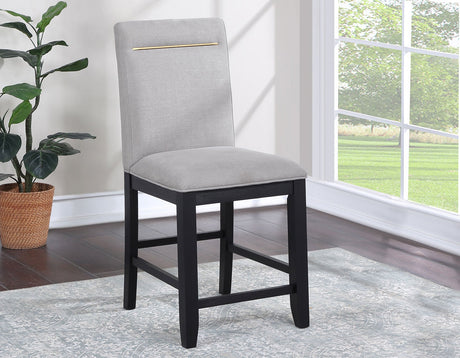 Yves Charcoal Storage Counter Height Dining Set by Steve Silver at Eve Furniture