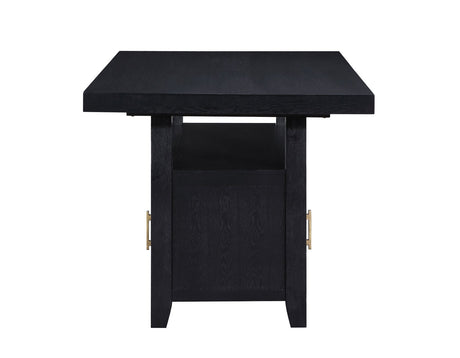 Yves Charcoal Storage Counter Height Dining Set by Steve Silver at Eve Furniture