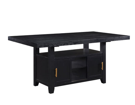 Yves Charcoal Storage Counter Height Dining Set by Steve Silver at Eve Furniture