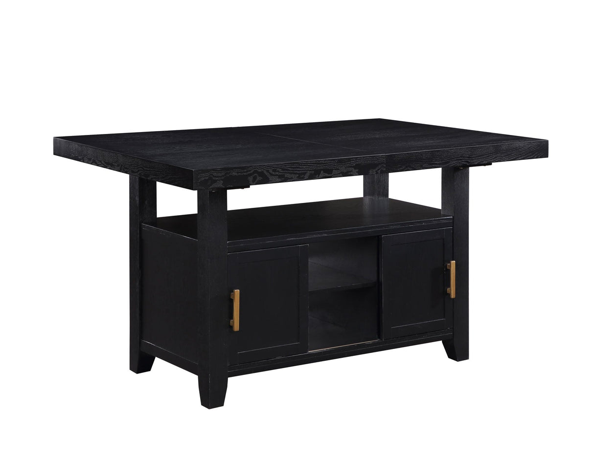 Yves Charcoal Storage Counter Height Dining Set by Steve Silver at Eve Furniture