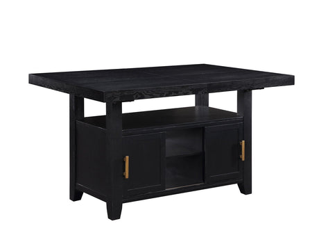 Yves Charcoal Storage Counter Height Dining Set by Steve Silver at Eve Furniture