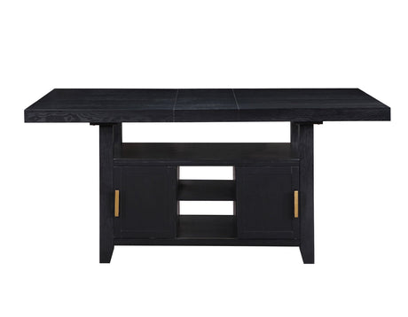 Yves Charcoal Storage Counter Height Dining Set by Steve Silver at Eve Furniture
