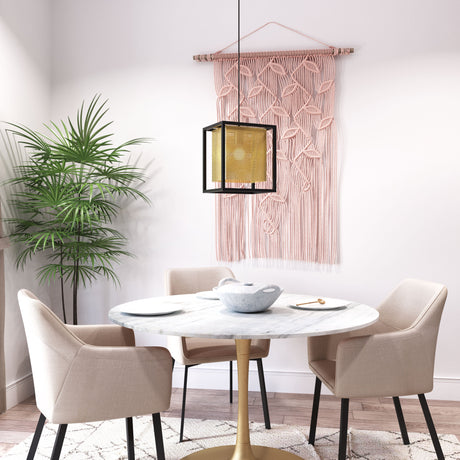 Yves Gold & Black Ceiling Lamp by Zuomod at Eve Furniture