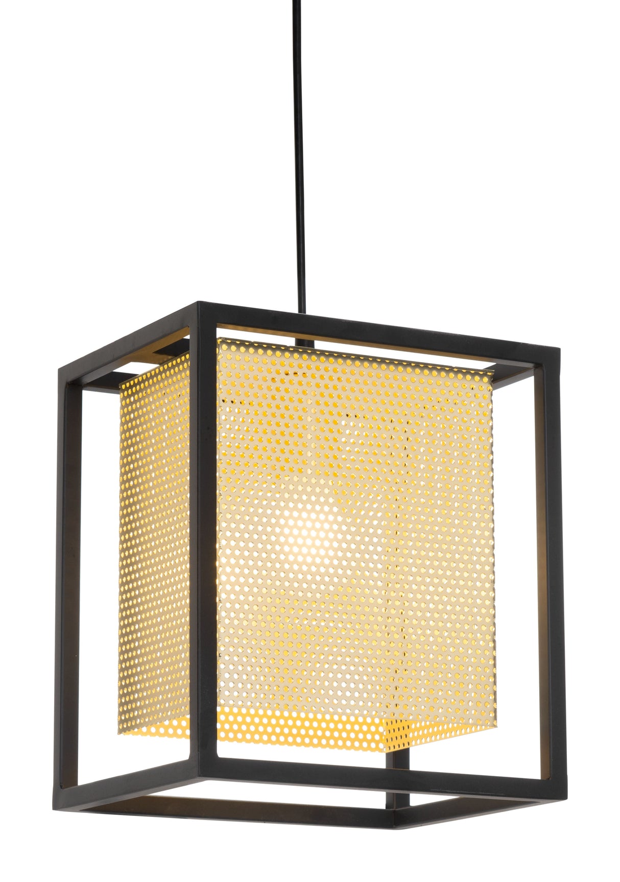 Yves Gold & Black Ceiling Lamp by Zuomod at Eve Furniture