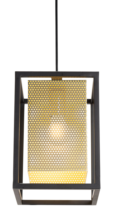 Yves Gold & Black Ceiling Lamp by Zuomod at Eve Furniture