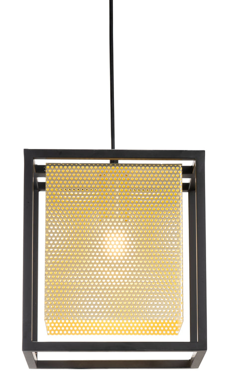 Yves Gold & Black Ceiling Lamp by Zuomod at Eve Furniture
