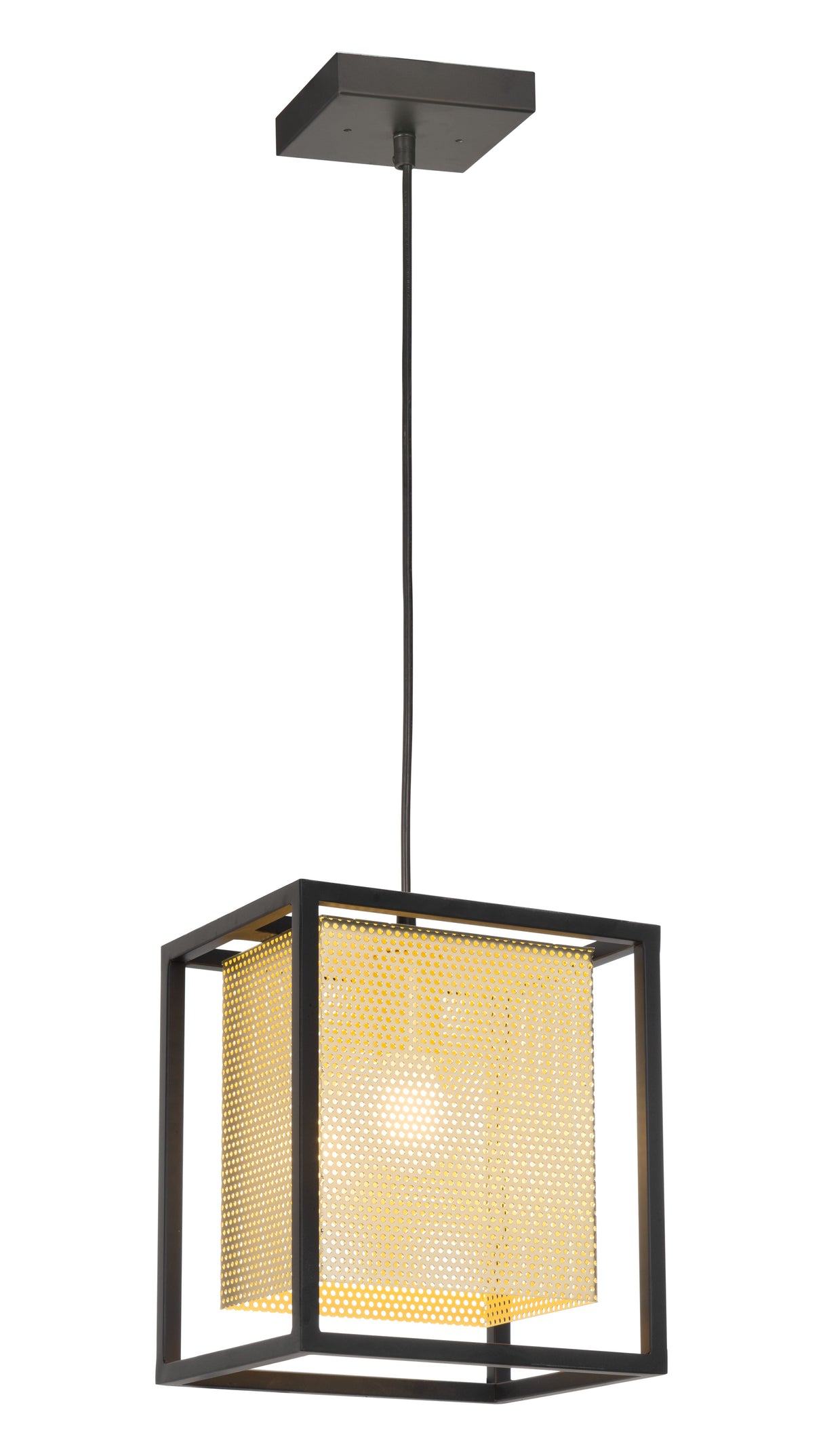 Yves Gold & Black Ceiling Lamp by Zuomod at Eve Furniture
