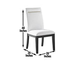 Yves Performance Chair – White, Set of 2 by Steve Silver at Eve Furniture