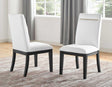Yves Performance Chair – White, Set of 2 by Steve Silver at Eve Furniture