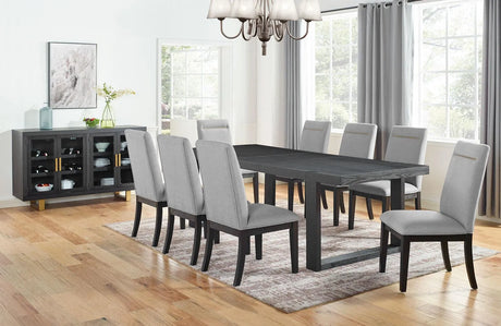 Yves Performance Side Chair, Grey, Set of 2 by Steve Silver at Eve Furniture