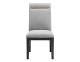 Yves Performance Side Chair, Grey, Set of 2 by Steve Silver at Eve Furniture