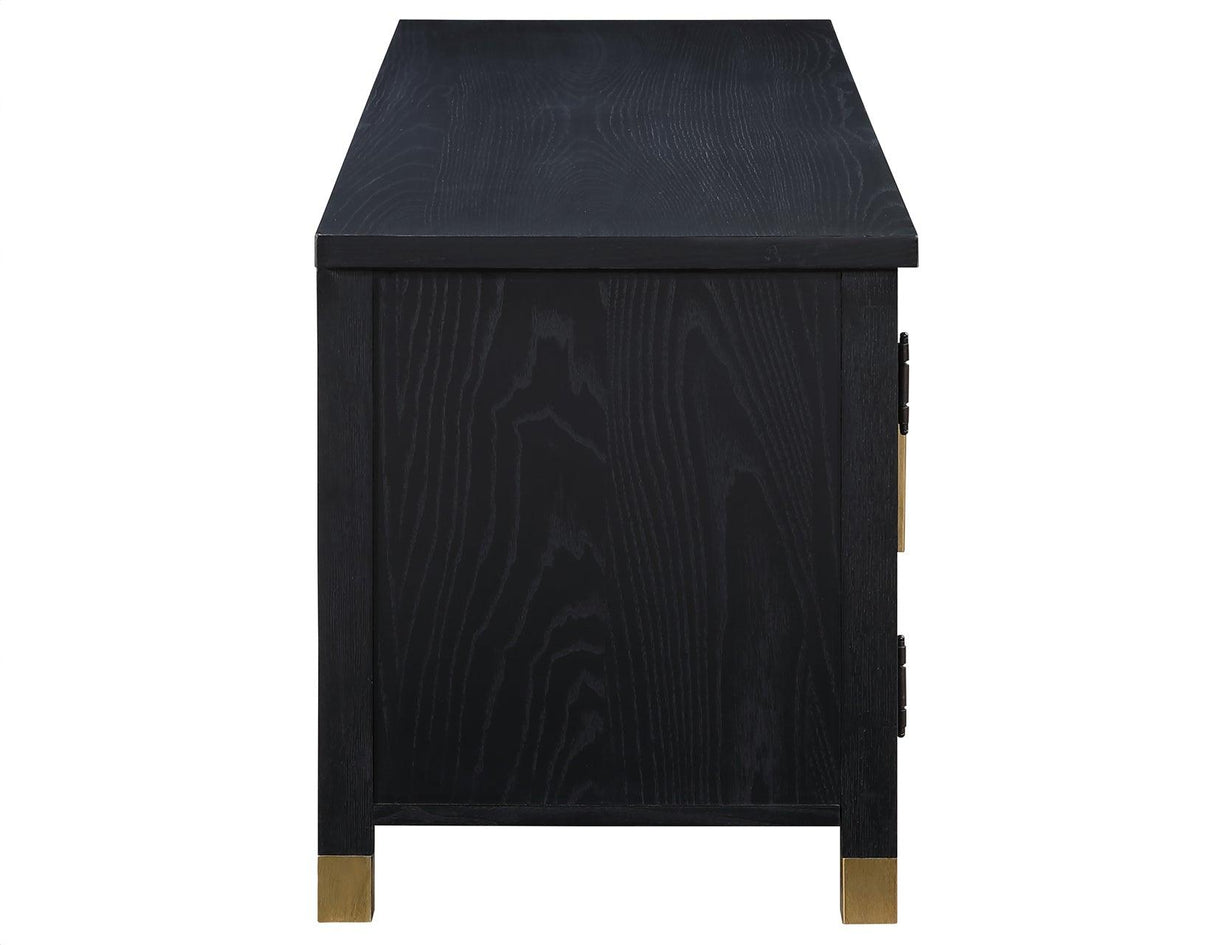 Yves Black 64″ TV Stand by Steve Silver at Eve Furniture