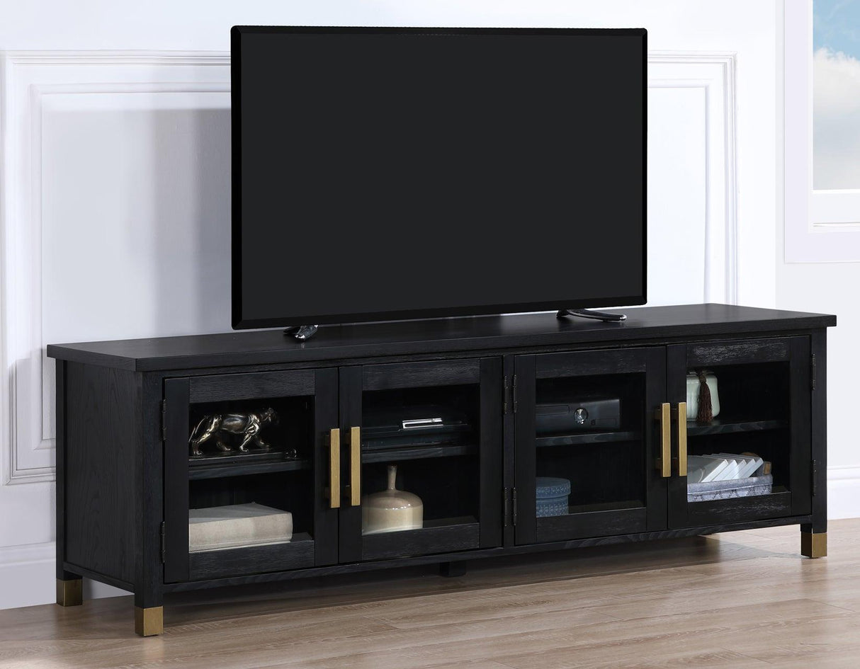 Yves Black 64″ TV Stand by Steve Silver at Eve Furniture