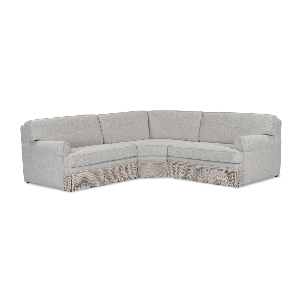 Yvette 3-Piece Warm Grey Performance Boucle L-Sectional by TOV Furniture at Eve Furniture