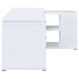 Yvette White L-shape Office Desk