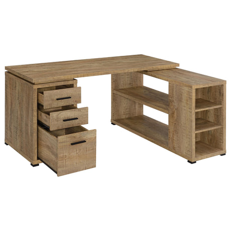 Yvette Mango 60-inch 3-drawer L-Shape Computer Desk by Coaster at Eve Furniture