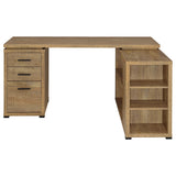 Yvette Mango 60-inch 3-drawer L-Shape Computer Desk by Coaster at Eve Furniture