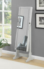 Yvonne Dove Gray Storage Jewelry Cheval Mirror by Coaster at Eve Furniture