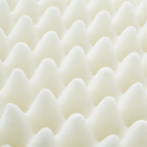 Z Convolution Gelled White Queen Mid Loft Microfiber Pillow by Malouf at Eve Furniture
