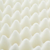 Z Convolution Gelled White Queen Mid Loft Microfiber Pillow by Malouf at Eve Furniture