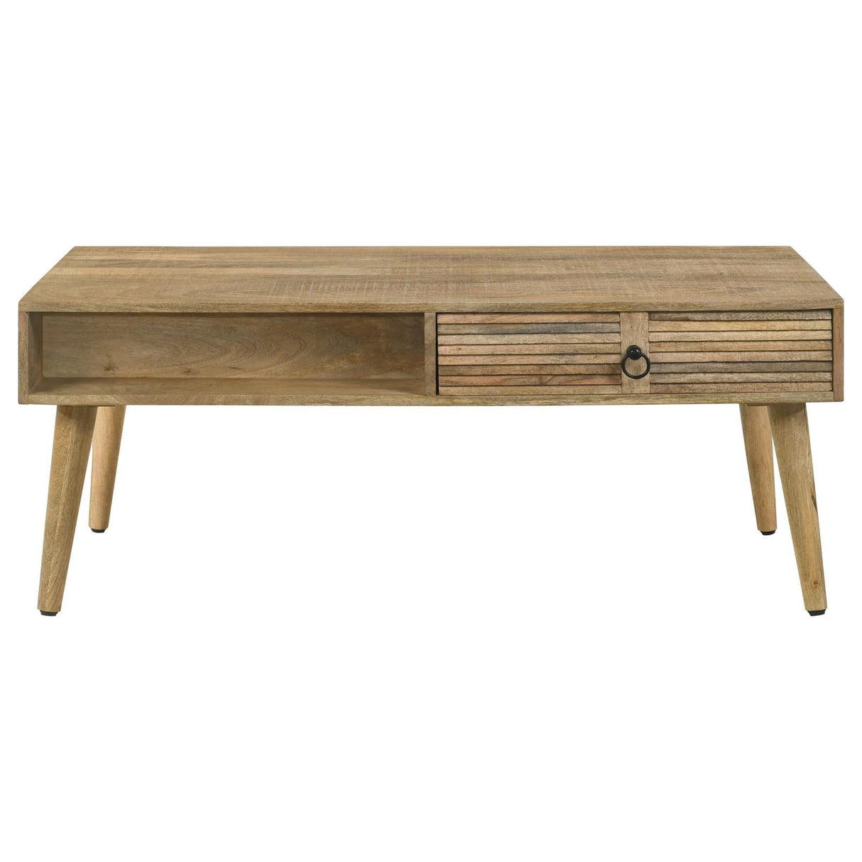 Zabel Natural Rectangular 1-Drawer Coffee Table