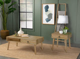 Zabel Square 1-Drawer End Table Natural