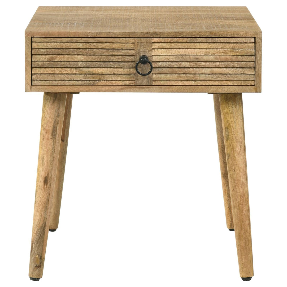 Zabel Square 1-Drawer End Table Natural