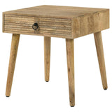 Zabel Square 1-Drawer End Table Natural